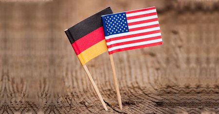 deutsche und amerikanische flagge