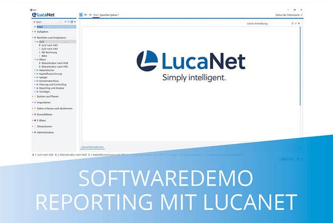 reporting software demo lucanet